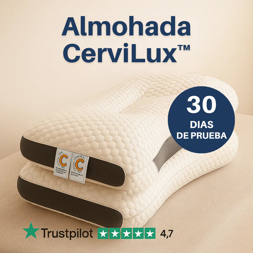 PAGA 1 y LLEVASE 4 - Almohada CerviLux™ - Redescubre el placer de despertar sin dolores